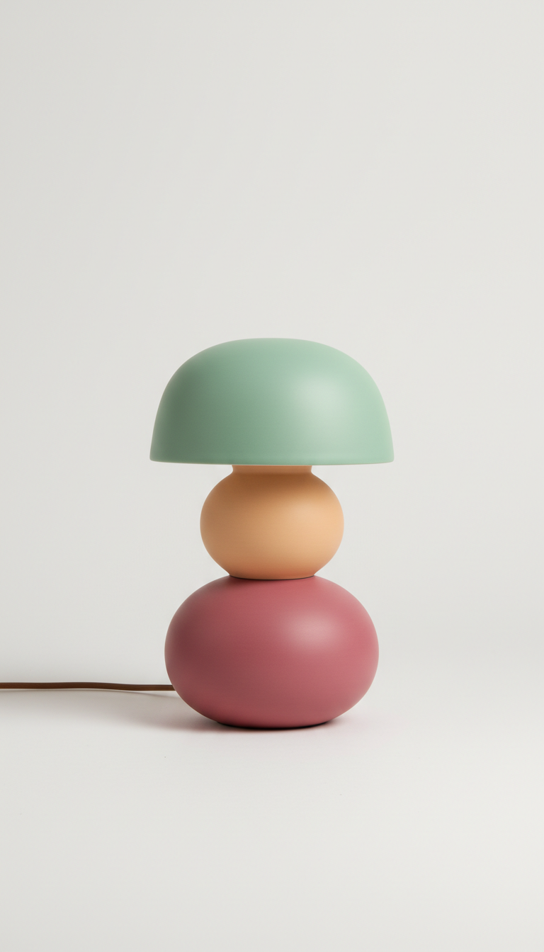 Sculptural Ceramic Table Lamp