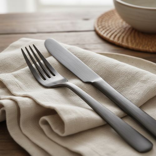 Farmhouse Flatware Set close-up detail