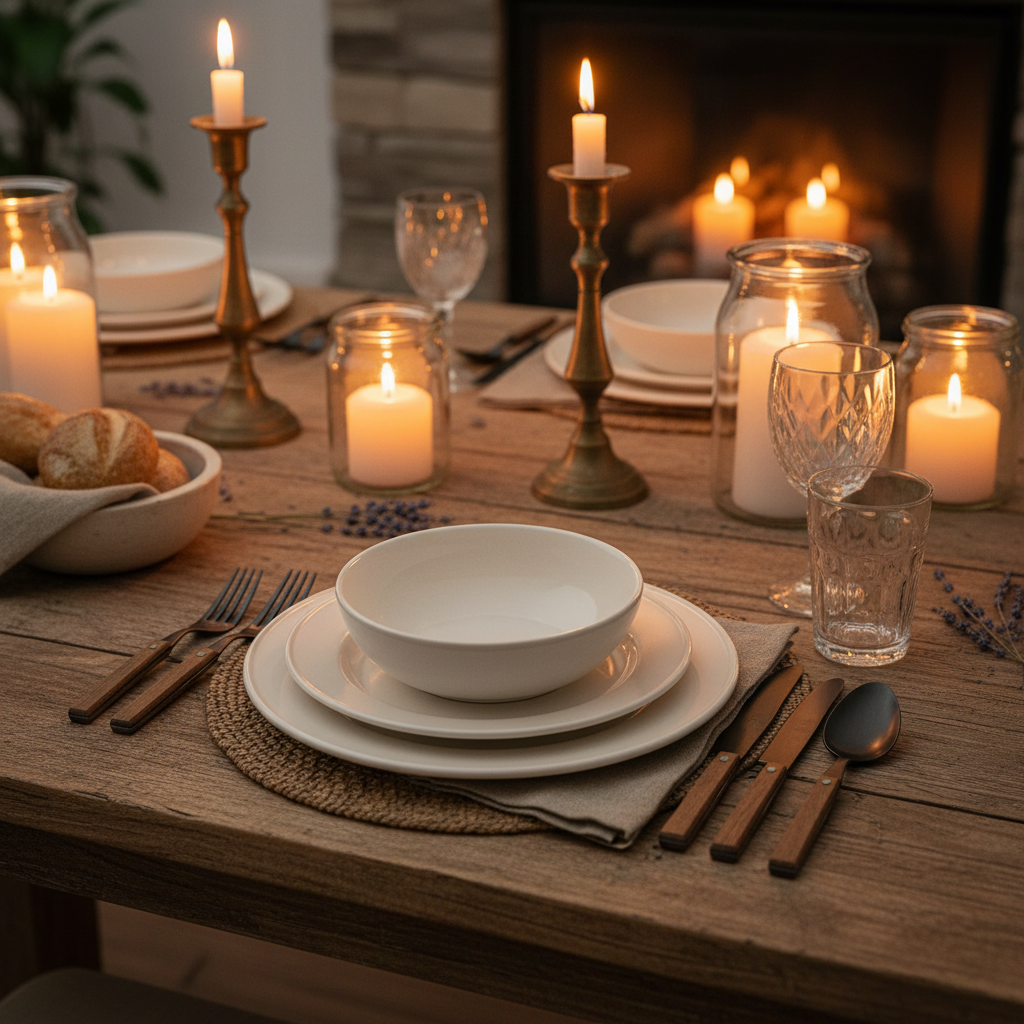 Farmhouse Flatware Set table setting